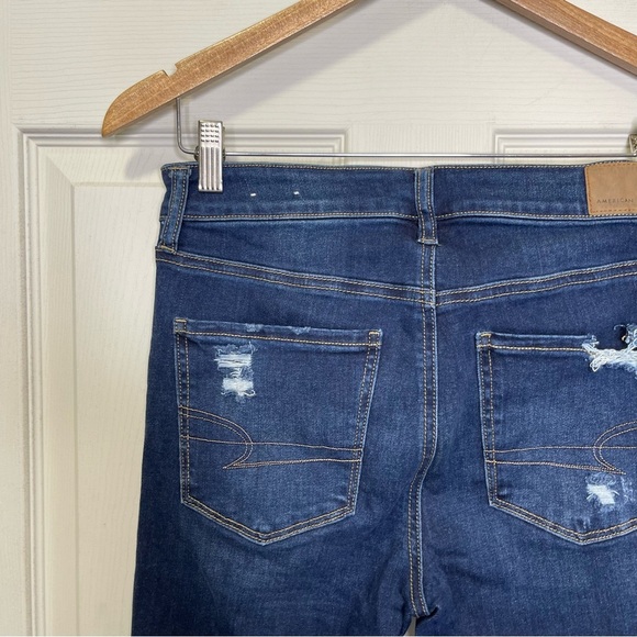 American Eagle Women’s Hi Rise Jegging Distressed Sz 6XSHORT - Picture 4 of 12